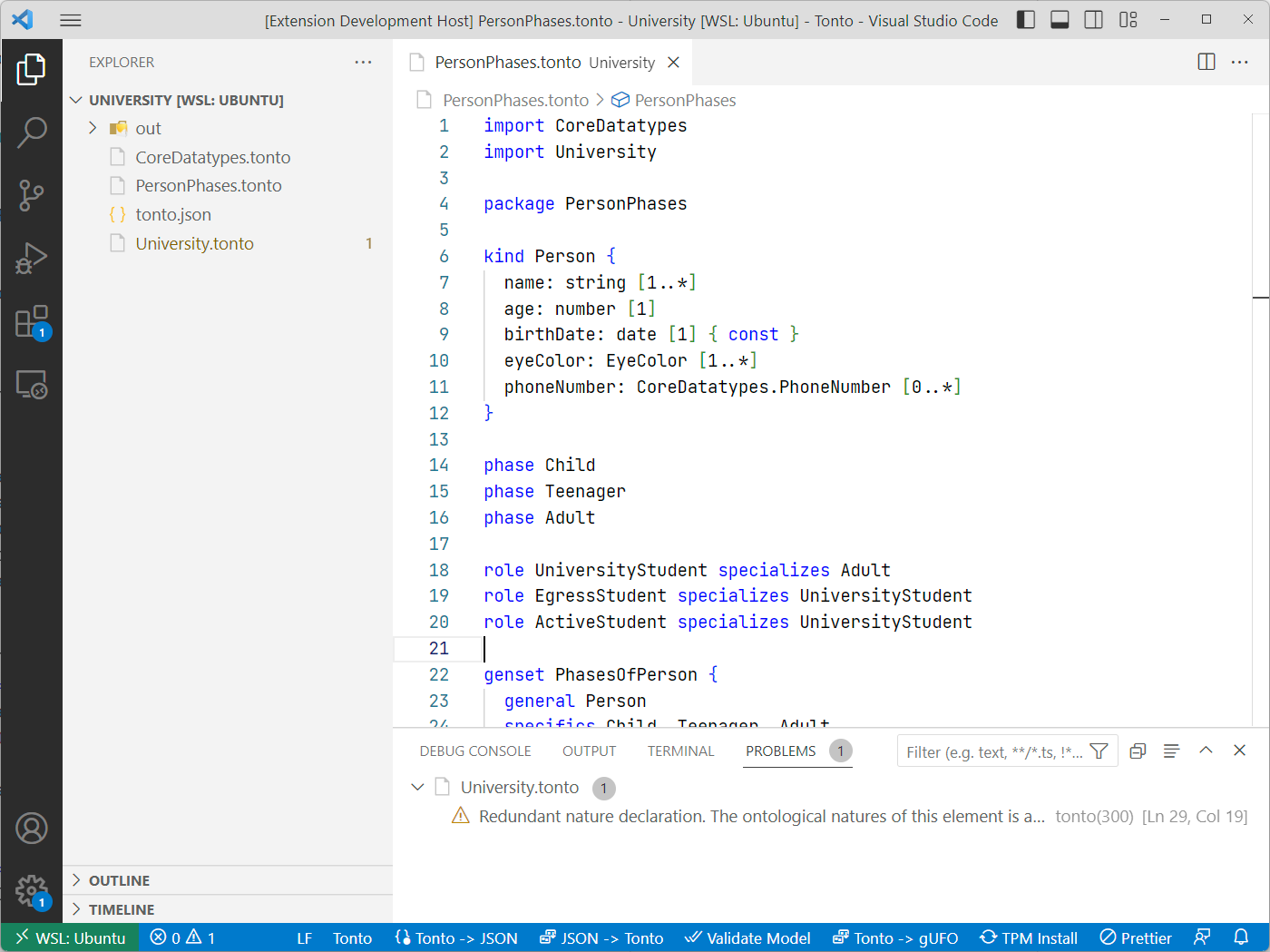 Example extension figure